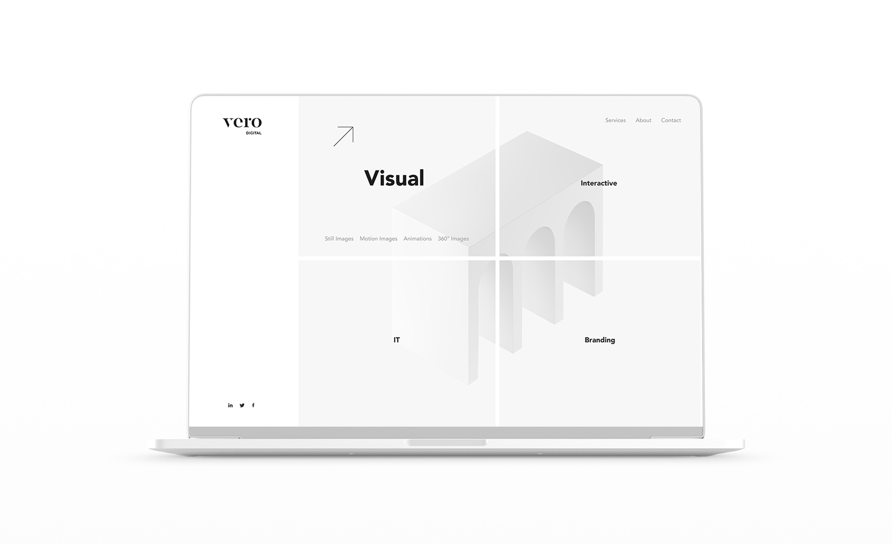 VERO Digital фирменный стиль и сайт